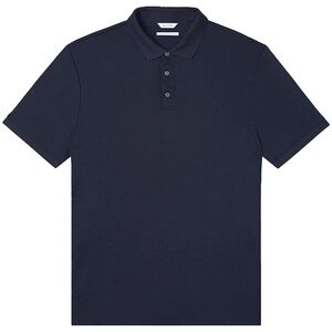 Calvin Klein Navy Men's Liquid Touch Polo Shirt - Medium